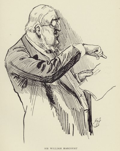Sir William Harcourt door Harry Furniss