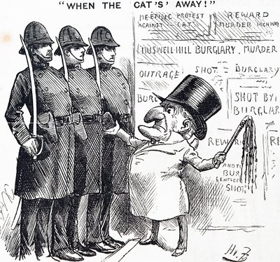 Als de kat van huis is door Harry Furniss