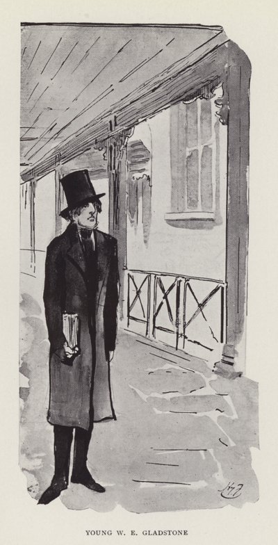 Jonge W E Gladstone door Harry Furniss