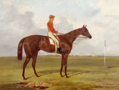 Een portret van The Cossack, winnaar van de Derby van 1847 met S. Templeman, 1847 door Harry Hall