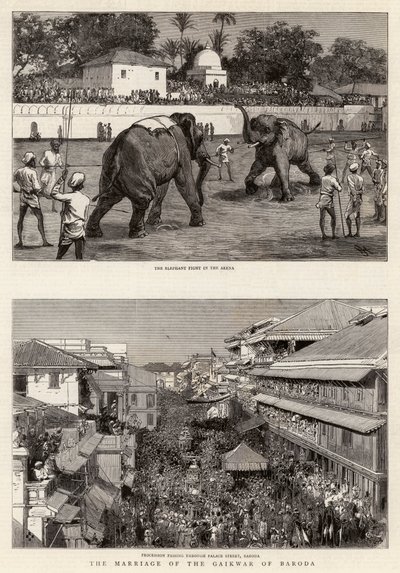 Het Huwelijk van de Gaikwar van Baroda door Harry Hamilton Johnston