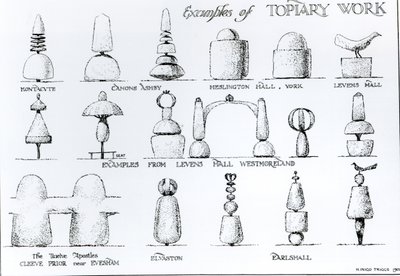 Voorbeelden van topiary werk door Harry Inigo Triggs