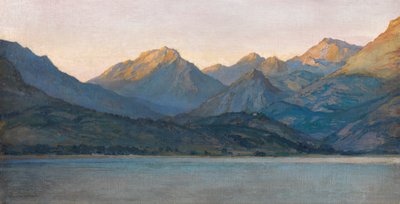 Avond, de Alpes-Maritimes vanaf Cap-Martin door Harry van der Weyden