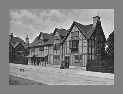 Shakespeares huis, Stratford-on-Avon, ca. 1900 door Harvey Barton