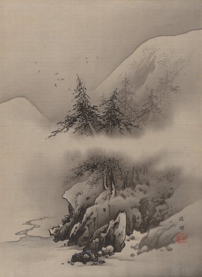 Sneeuwlandschap door Hashimoto Gaho