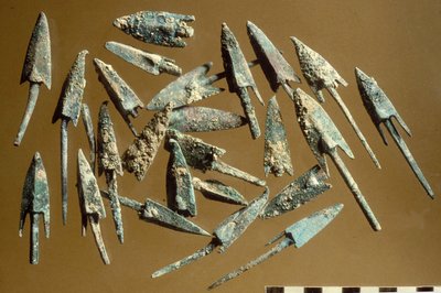 Pijlpunt gevonden in de Citadel van Jeruzalem (metaal) door Hasmonean