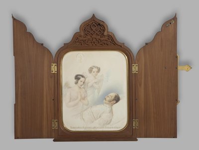 Keizer Nicolaas I op het sterfbed, 1855 door Hau
