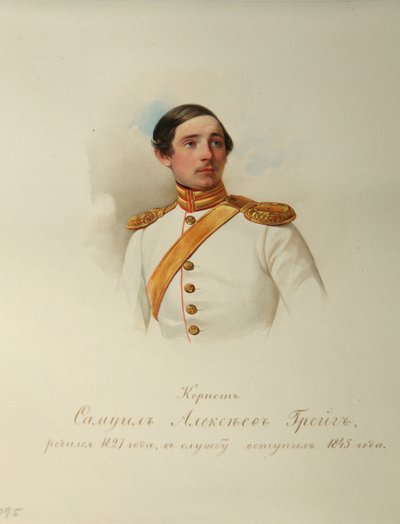Portret van Samuil Alexeyevich Greig Uit het Album van de Keizerlijke Paardengarde door Hau