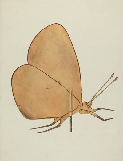 Vlinder windvaan, ca. 1938 door Hazel Hyde