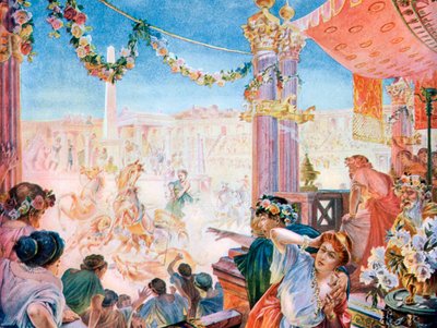 Het Circus van Nero of het Circus van Caligula, Rome door Heilbronn