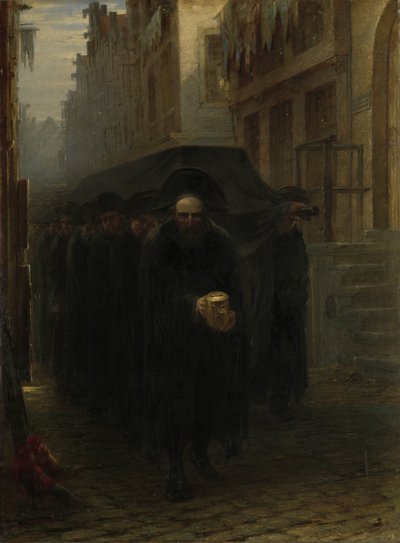 Een Joodse begrafenis door Hein Burgers