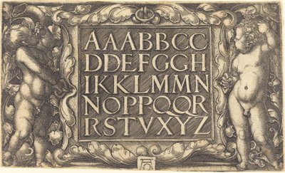 Alfabet door Heinrich Aldegrever