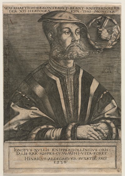 Bernt Knipperdolling door Heinrich Aldegrever