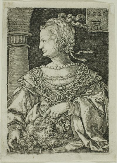 Judith met het Hoofd van Holofernes door Heinrich Aldegrever