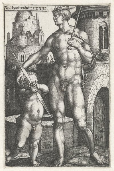 Jupiter (De zeven planeten) door Heinrich Aldegrever