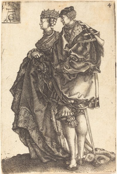 Grote Bruiloftsdansers door Heinrich Aldegrever