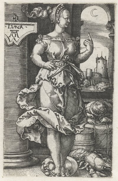 Luna door Heinrich Aldegrever