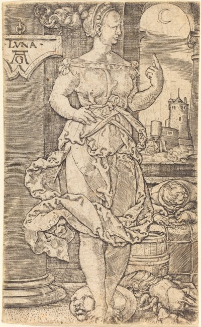 Luna door Heinrich Aldegrever