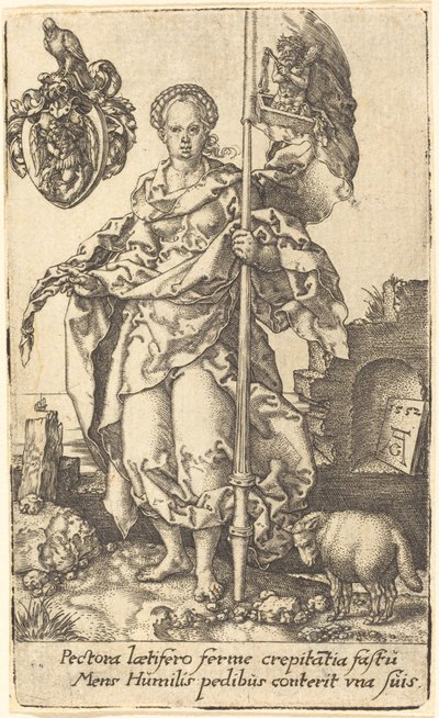 Bescheidenheid door Heinrich Aldegrever