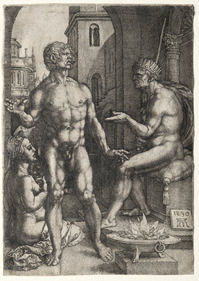 Mucius Saevola door Heinrich Aldegrever