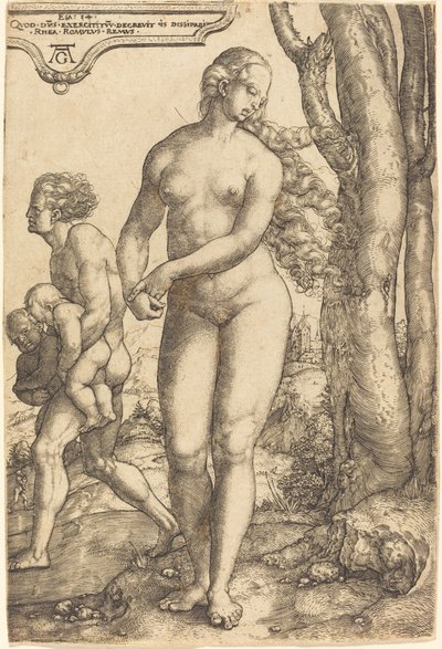 Rhea Silvia door Heinrich Aldegrever