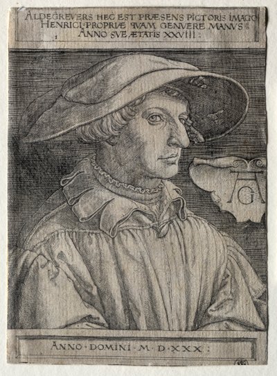 Zelfportret door Heinrich Aldegrever