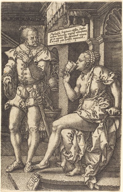 Sophonisba door Heinrich Aldegrever