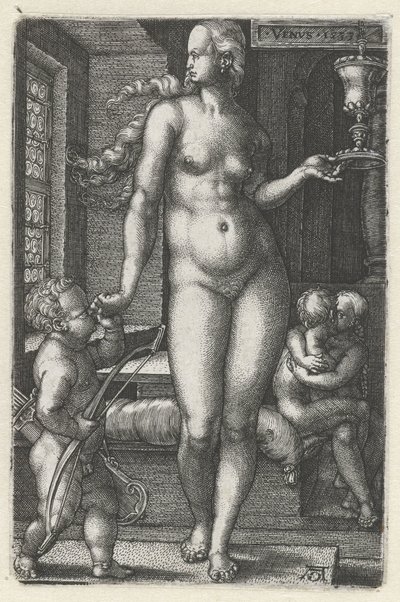Venus (De zeven planeten) door Heinrich Aldegrever