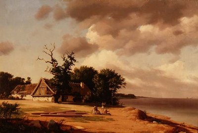 Vissersvolk bij Oresund (d.1839) door Heinrich Buntzen