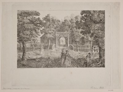 Oprit naar een landhuis door Heinrich Christian Schumacher