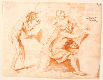 Vrede beschermt de kunst tegen de aanvallen van oorlog door Heinrich Dittmers