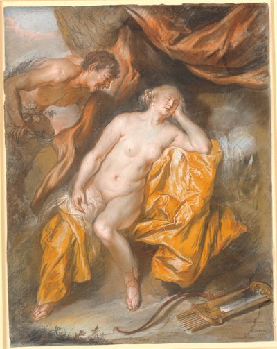 Jupiter en Antiope door Heinrich Dittmers