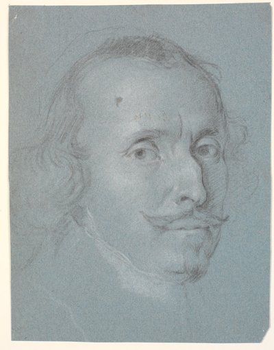 Mannelijk portrethoofd door Heinrich Dittmers