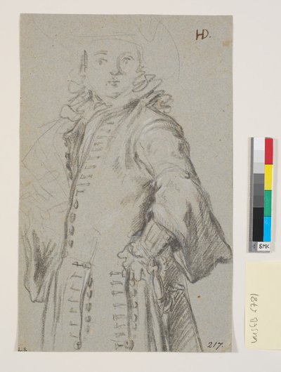 Studie voor een mannenportret, 3/4 figuur door Heinrich Dittmers