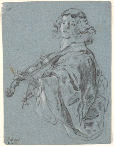 Jonge violist door Heinrich Dittmers
