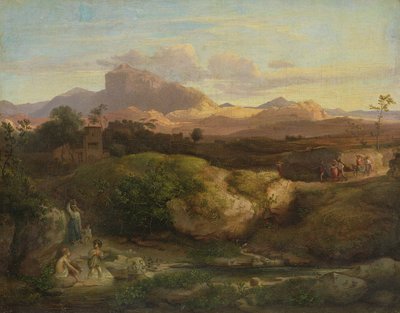 Romeins Landschap door Heinrich Dreber