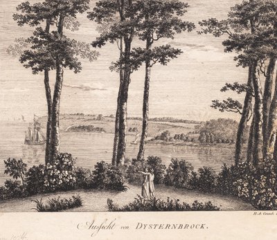 Uitzicht van Dysterbroch door Heinrich Grosch