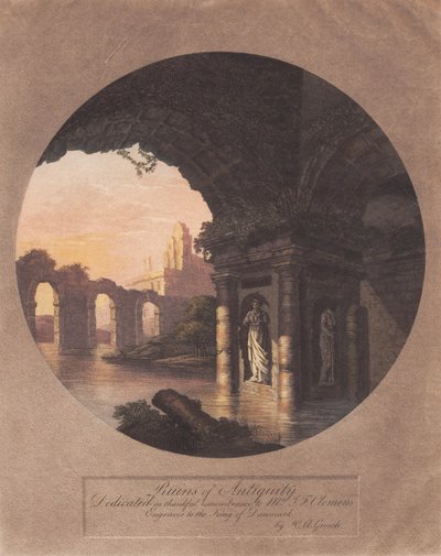 Ruïnes van de oudheid. Opgedragen aan Clemens door Heinrich Grosch