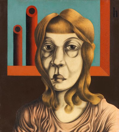 Fabrieksarbeider, 1926 door Heinrich Hoerle