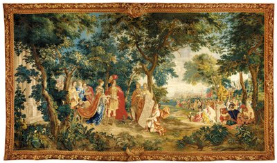 Een Brusselse historische wandtapijt, eind 17e eeuw door Heinrich II Reydams