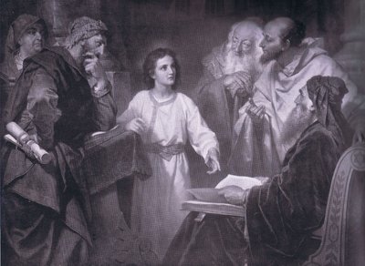 Jezus als een jeugd, Bibbys Annual, 1916-1917 door Heinrich Karl Hofmann