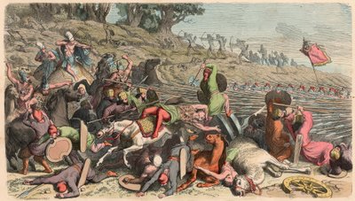 Oud Griekenland: Alexanders Perzische Oorlog, Phalanx tegen Perzen door Heinrich Leutemann
