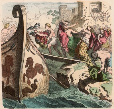Oud Griekenland: Zeevaart, Piraten door Heinrich Leutemann