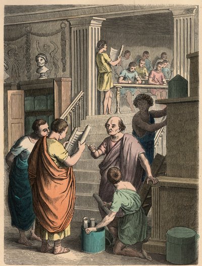 Oud Rome: Verkoop en productie van boeken door Heinrich Leutemann