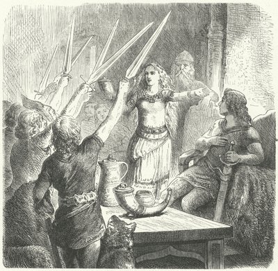 Balten drinken een toast op de kinderen van hun koning door Heinrich Leutemann