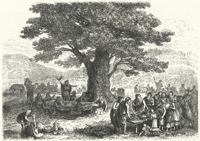 Feest in het oude Duitsland door Heinrich Leutemann