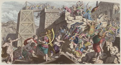 Romeinse soldaten bestormen een stad door Heinrich Leutemann