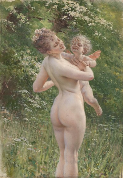 Liefdesgefluister door Heinrich Lossow