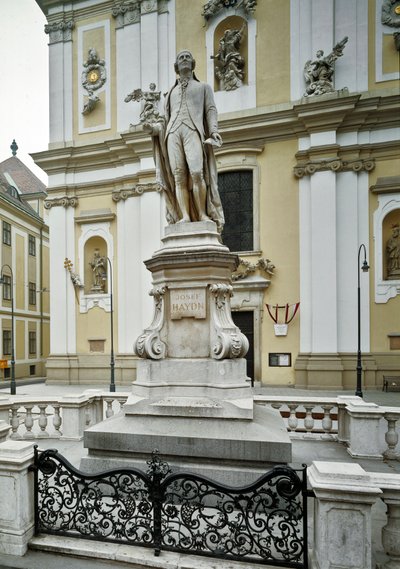 Monument ter ere van de Oostenrijkse componist Franz Joseph Haydn (1732-1809) gemaakt door Heinrich Nitter (1844-1892) 1887 Wenen, Oostenrijk door Heinrich Natter