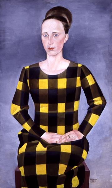 Ingeborg Stegeman, geboren Krause, de vrouw van de kunstenaar door Heinrich Stegemann